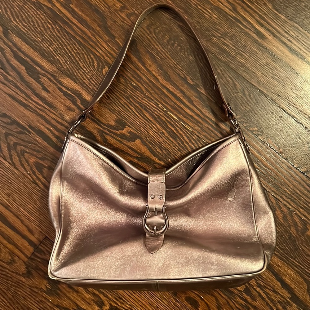 Kate Space Gunmetal Silver Handbag
